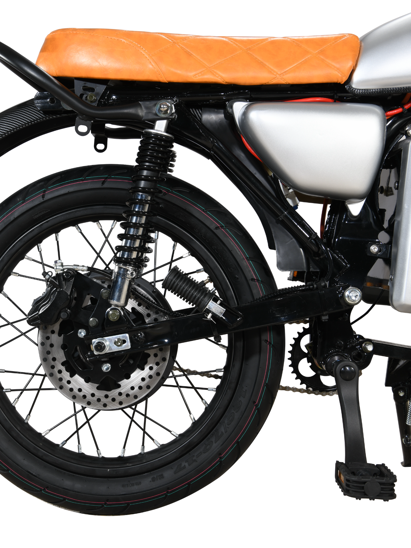 foot pegs for rider and passenger, ignition key slot, Pedals, Evoque Legacy