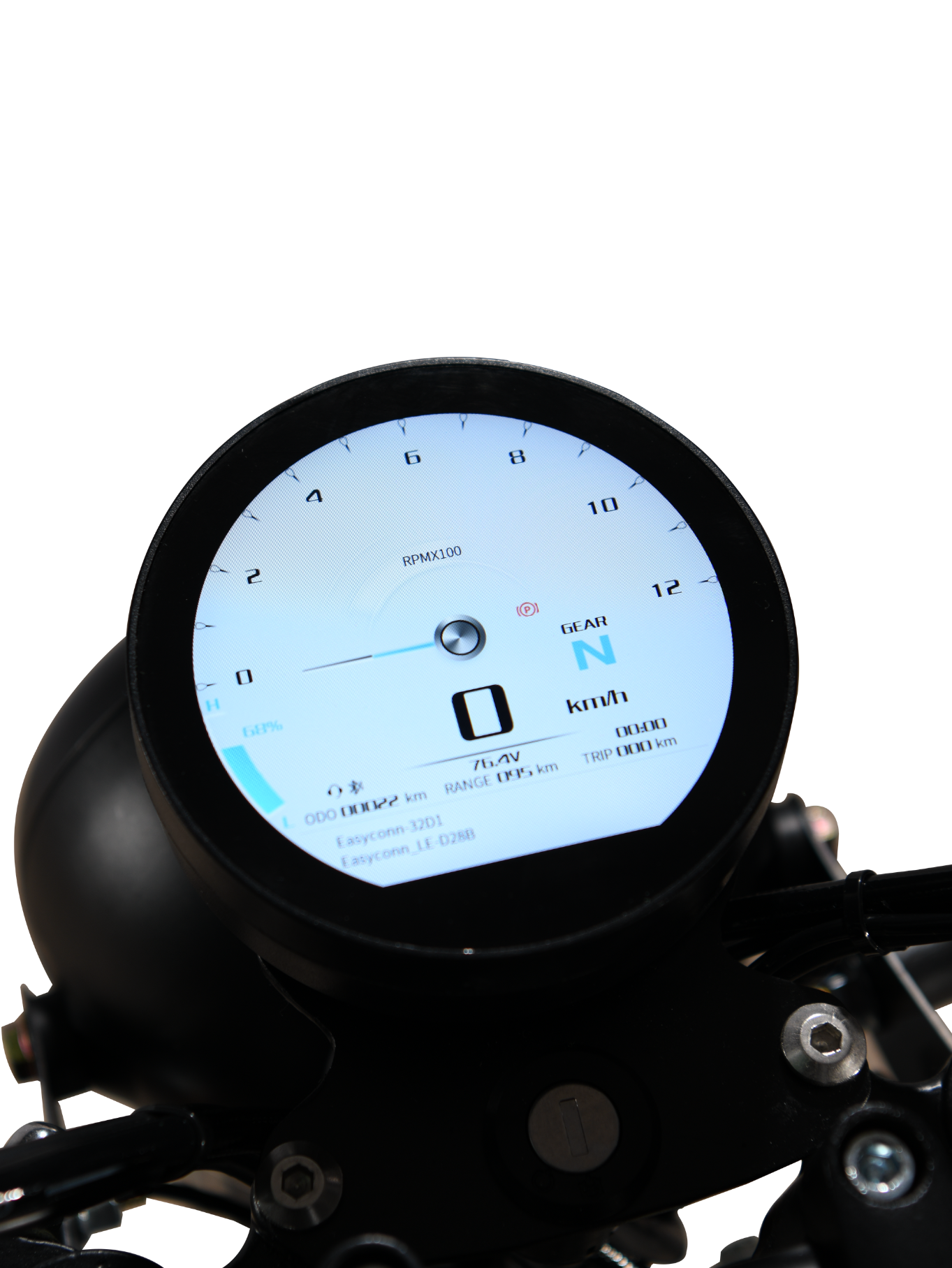 digital display panel, LCD speedometer close-up