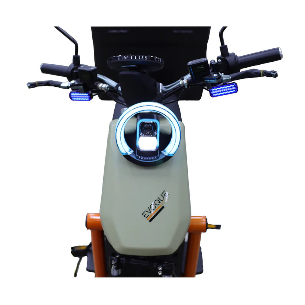 full LED headlight, rear LED tail light, integrated turn signals