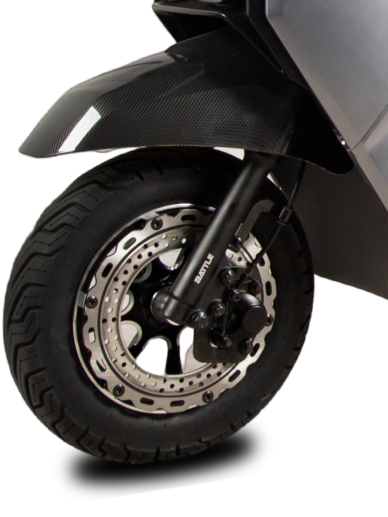 rear dual shock absorbers, tubeless tires, alloy wheels