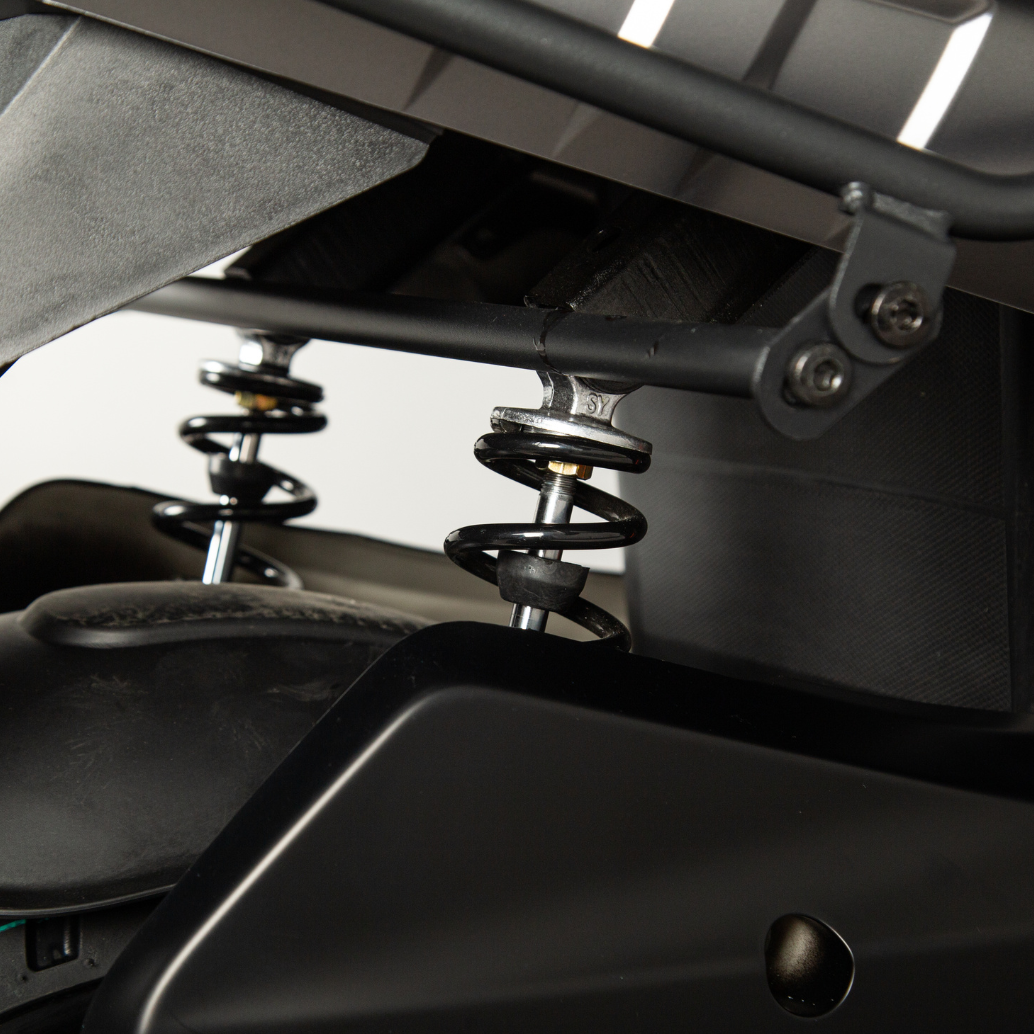 urban tactical electric ride, suspension