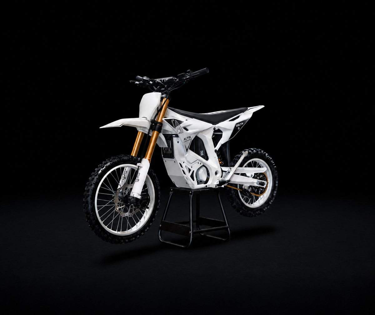 Altis Delta S forged aluminum alloy frame and side profile.
