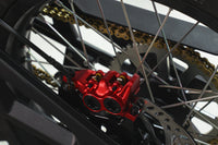 Evoque Bandit Electric Dirt Bike red caliper disc breaks